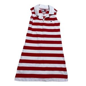 Tommy Hilfiger Kids Dress Red/White Stripes